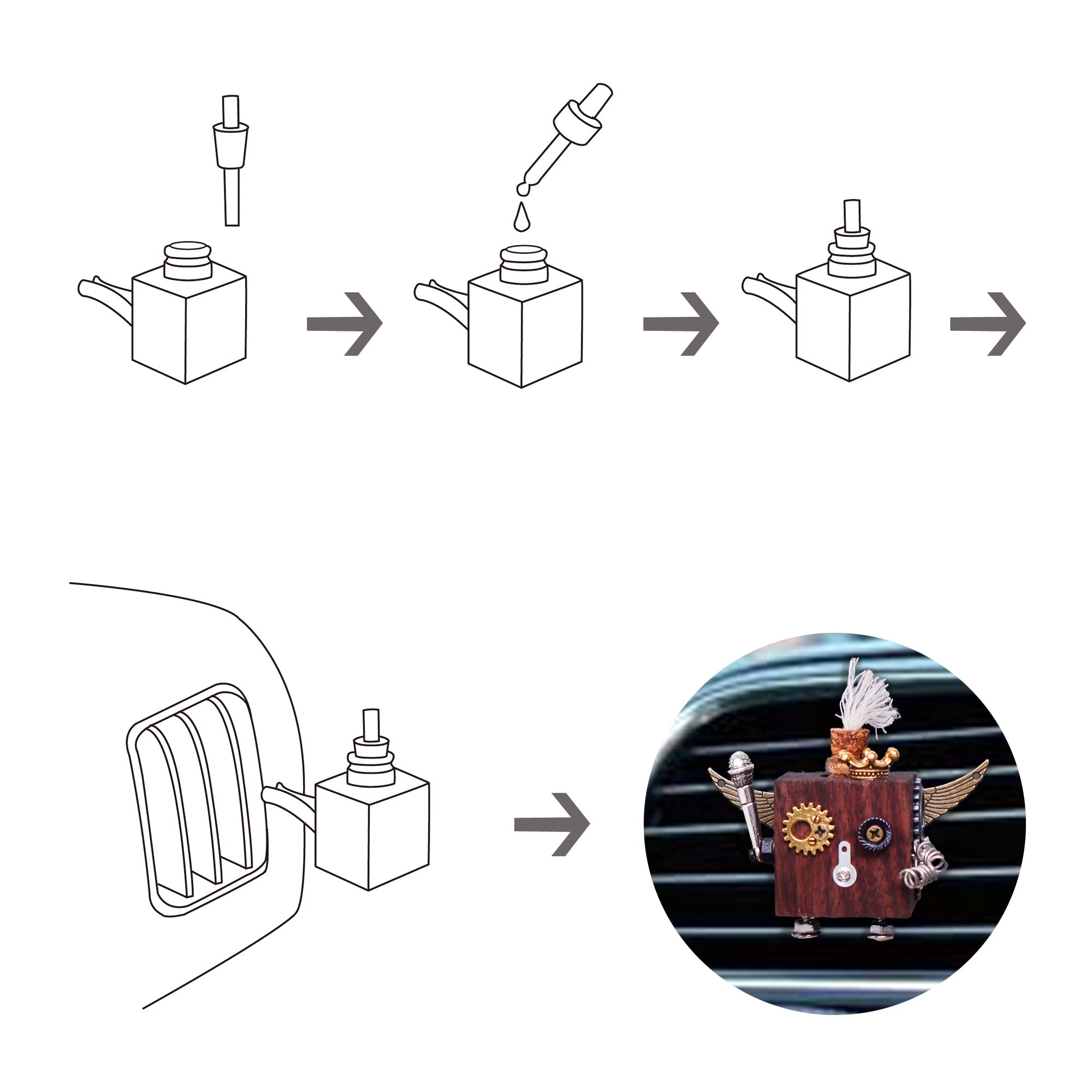 Build Your Own Timber Robot Air Freshener DIY Craft Kit