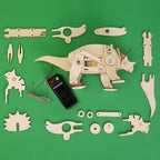 Dinosaur Robot Triceratops DIY Kit, Educational STEM Toy