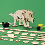Dinosaur Robot Triceratops DIY Kit, Educational STEM Toy