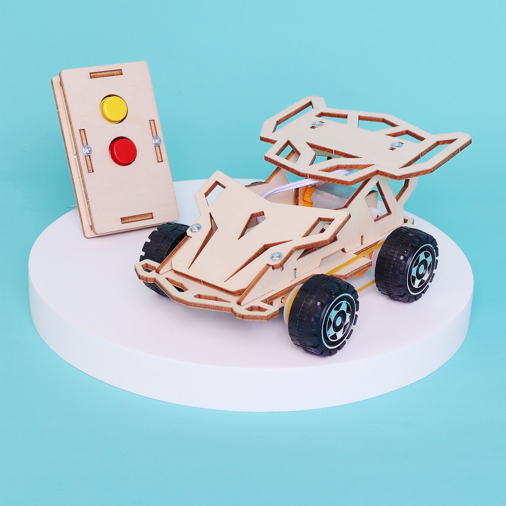 Infrared Remote Controlled Car DIY Kit, Educational STEM Toy