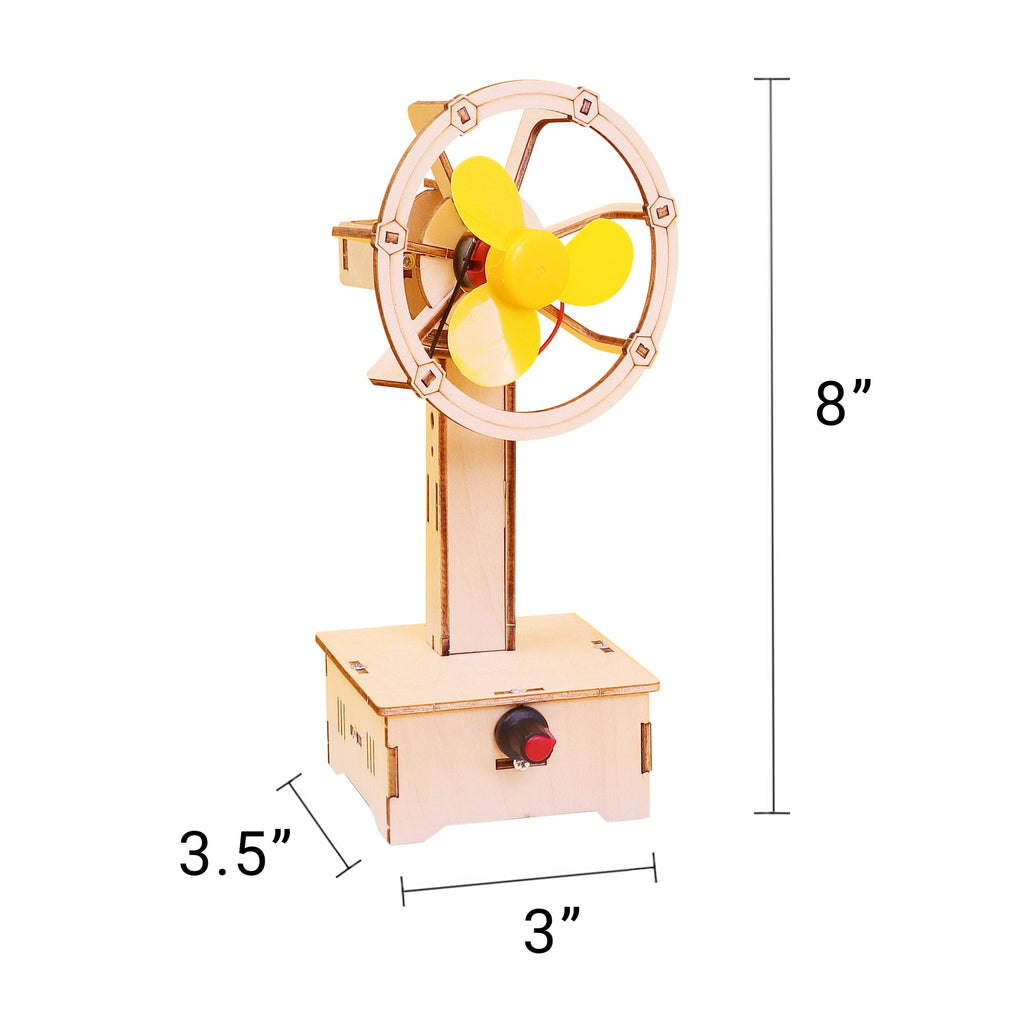 Variable Speed Oscillating Fan DIY Kit, Educational STEM Toy