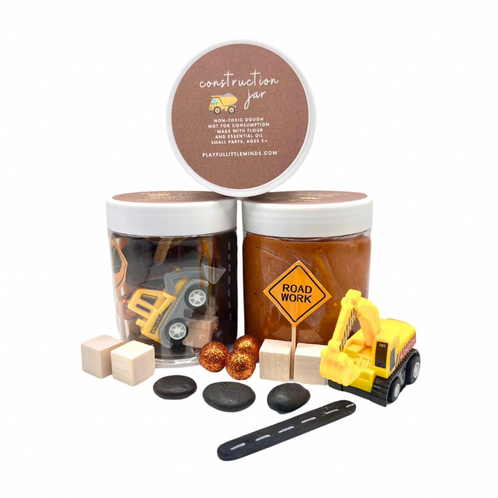 Construction Site Playdough Sensory Toy Kit