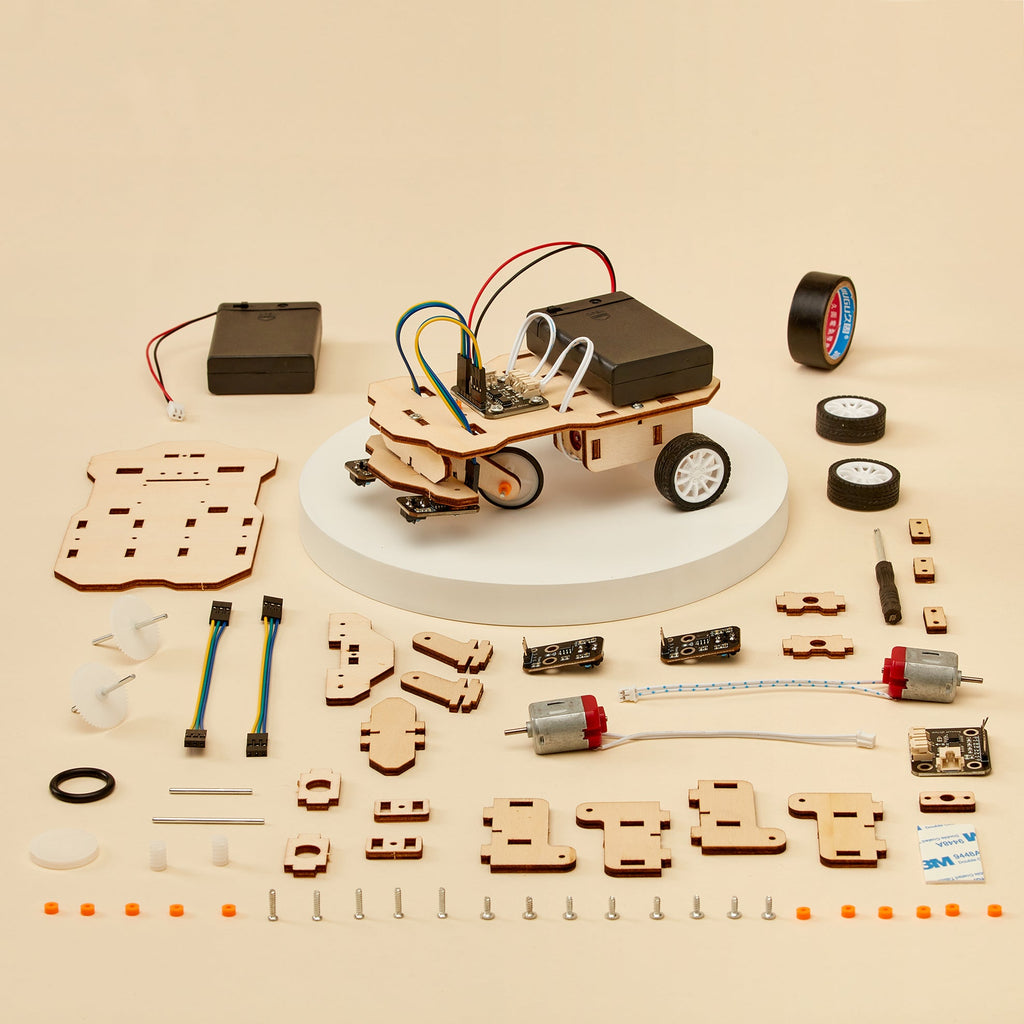 Line Follower Robot DIY Kit, Educational STEM Toy