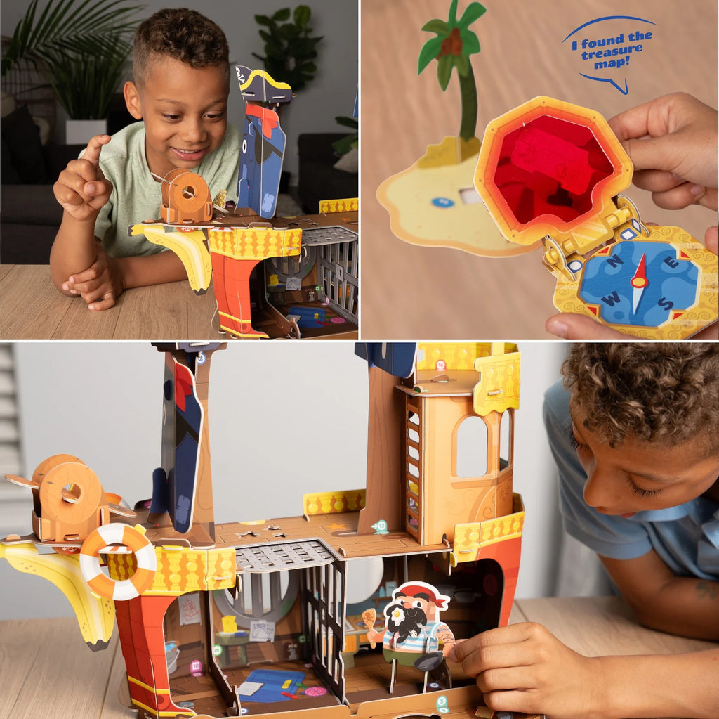 Banana-Rama Pirate Ship: Plucky Pirates Buildable Playset